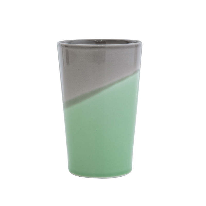 Bisque KEEPOT Double-layered Porcelain Tumbler - Grey x Sage
