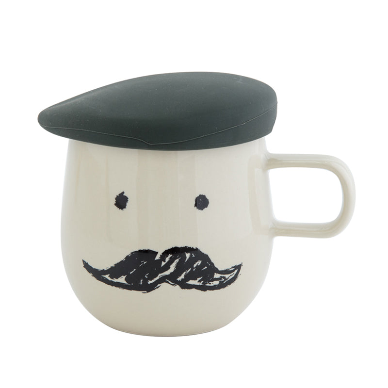 Bisque ALL MEMBERS Mug with Lid - Black