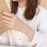 Ayatorie Lilac Flower Bangle