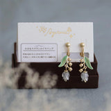 Ayatorie Lily of the Valley Clip On Earrings