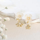 Ayatorie Lilac Flower Hoop Earrings
