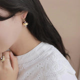 Ayatorie Custard Pudding Mismatched Earrings