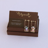 Ayatorie Cat Swing Earrings