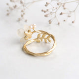 Ayatorie Lilac Flower Ring