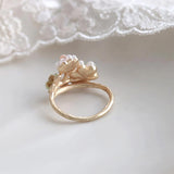 Ayatorie Flower and Berry Twig Ring