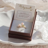 Ayatorie Flower and Berry Twig Ring