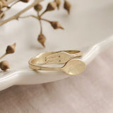 Ayatorie Gold Tone Cutlery Ring