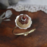 Ayatorie Custard Pudding Adjustable Ring