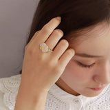 Ayatorie Fleeting Flower Cuff Ring