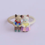 Ayatorie Cat Brother and Sister Ring