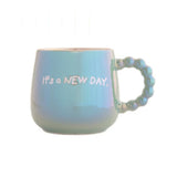 Bisque Iridescent Pearls Mug - Green - It's a New Day