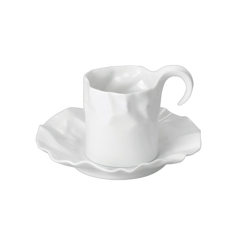 Ceramic Japan New Crinkle Cup And Saucer