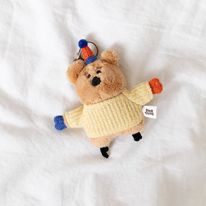 Dinotaeng Cococup Flat Fur Keychain - Bric