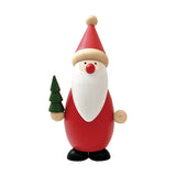 Decole Christmas Wood Mascot - Santa - Diameter 5 cm x H12 cm