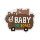 Decole Magnetic Reflector Car Sign - Baby On Board - Bear