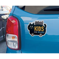 Decole Magnetic Reflector Car Sign - Baby On Board - Black Cat