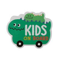 Decole Magnetic Reflector Car Sign - Baby On Board - Dinosaur