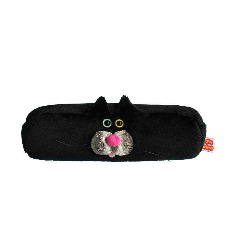 Gladee Pencil Case - Whiskers Black Cat