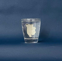 Decole Aquarium Glass Cup - Polar Bear