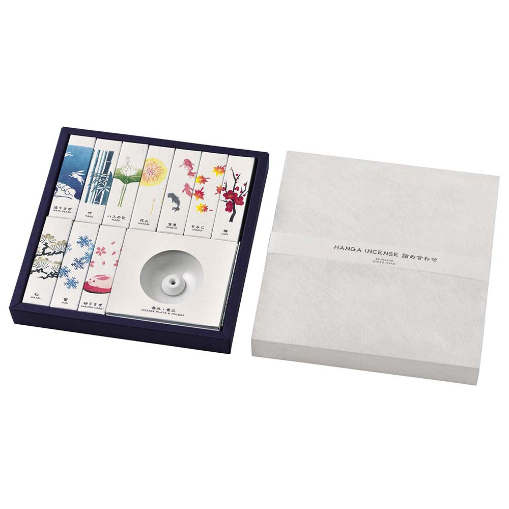 Kousaido HANGA Incense Assortment Gift Set (10 Types, 20 Sticks Each)