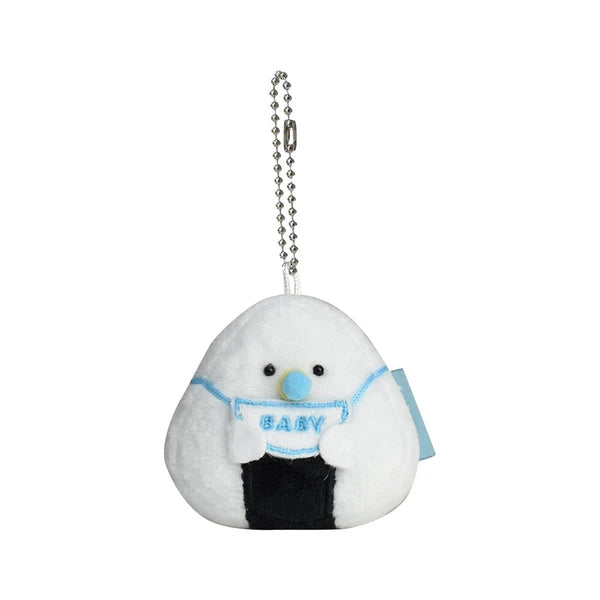 Ippinsha Onigiri-san Plush Keychain - Baby Tie