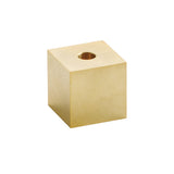 Kousaido Brass Incense Holder with Glass Plate - Cube