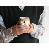 Decole Easy-to-hold Teacup - Calico Cat