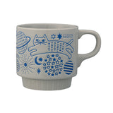 Decole Walking Cat Mug - Stackable - Universe