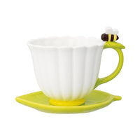 Decole Flower Mug & Saucer Set - Bee