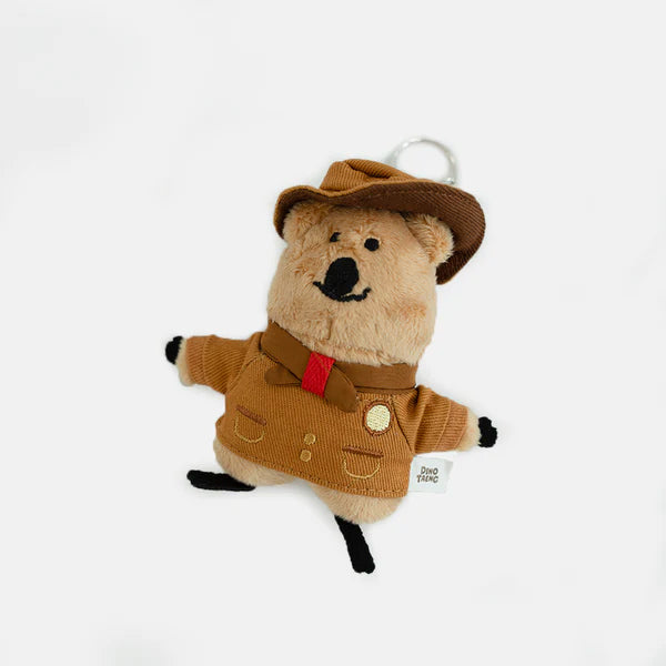 Dinotaeng Quokscout Flat Fur Keyring - Quokka