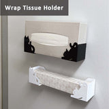 Decole Neko Deco Kitchen Accessories - Wrap & Tissue Holder - White