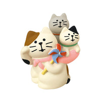 Decole Concombre Figurine - Fuku Mono - Family Harmonious Beckoning Cat