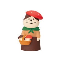 Decole Concombre Figurine - Mushroom Forest - Mushroom Girl Cat