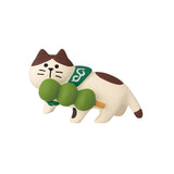 Decole Concombre Figurine - Japanese Green Tea Shop - Matcha Dango Cat