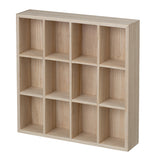 Decole Concombre Square Wooden Box - 12 Tall Compartments