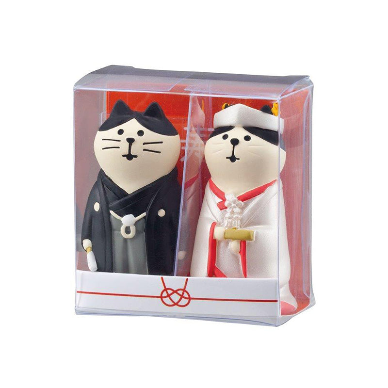 Decole Concombre Figurine - Wedding - Kimono Cat Pair Set