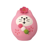 Decole Concombre Figurine - Sakura Viewing Party - Hanami Cat Daruma