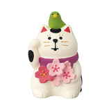 Decole Concombre Figurine - Sakura Viewing Party - Sakura Lucky Cat