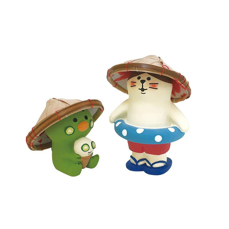 Decole Concombre Figurine - Summer Island - Vietnamese Hat