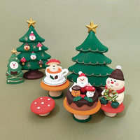 Decole Concombre Figurine - Christmas in Mushroom Forest - Forest Christmas Cake