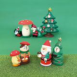 Decole Concombre Figurine - Christmas in Mushroom Forest - Santa Handing Out Gifts