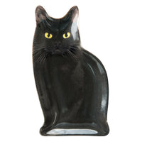 Decole Oh My Cats! - Realistic Cat Small Plate - Black