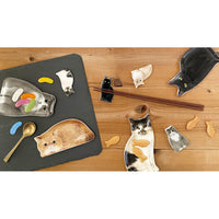 Decole Oh My Cats! - Realistic Cat Small Plate - Black