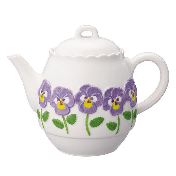 Decole Flower Teapot - Pansy