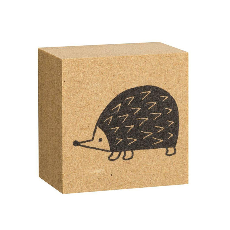 Decole Fika Wooden Stamp - Pattern - Hedgehog