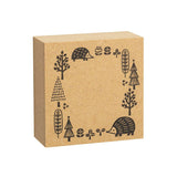 Decole Fika Wooden Stamp - Frame - Hedgehog