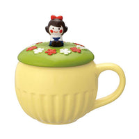 Decole Flower Field Mug Set with Lid - Snow White
