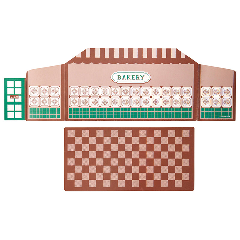 Decole Concombre Double-Sided Backdrop - Bread & Coffee Shop Theme