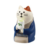 Decole Concombre Figurine - Tea House - Calico Cat & Tea