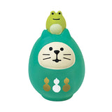 Decole Concombre Figurine - Fuku Mono - Lucky Cat Daruma - Green